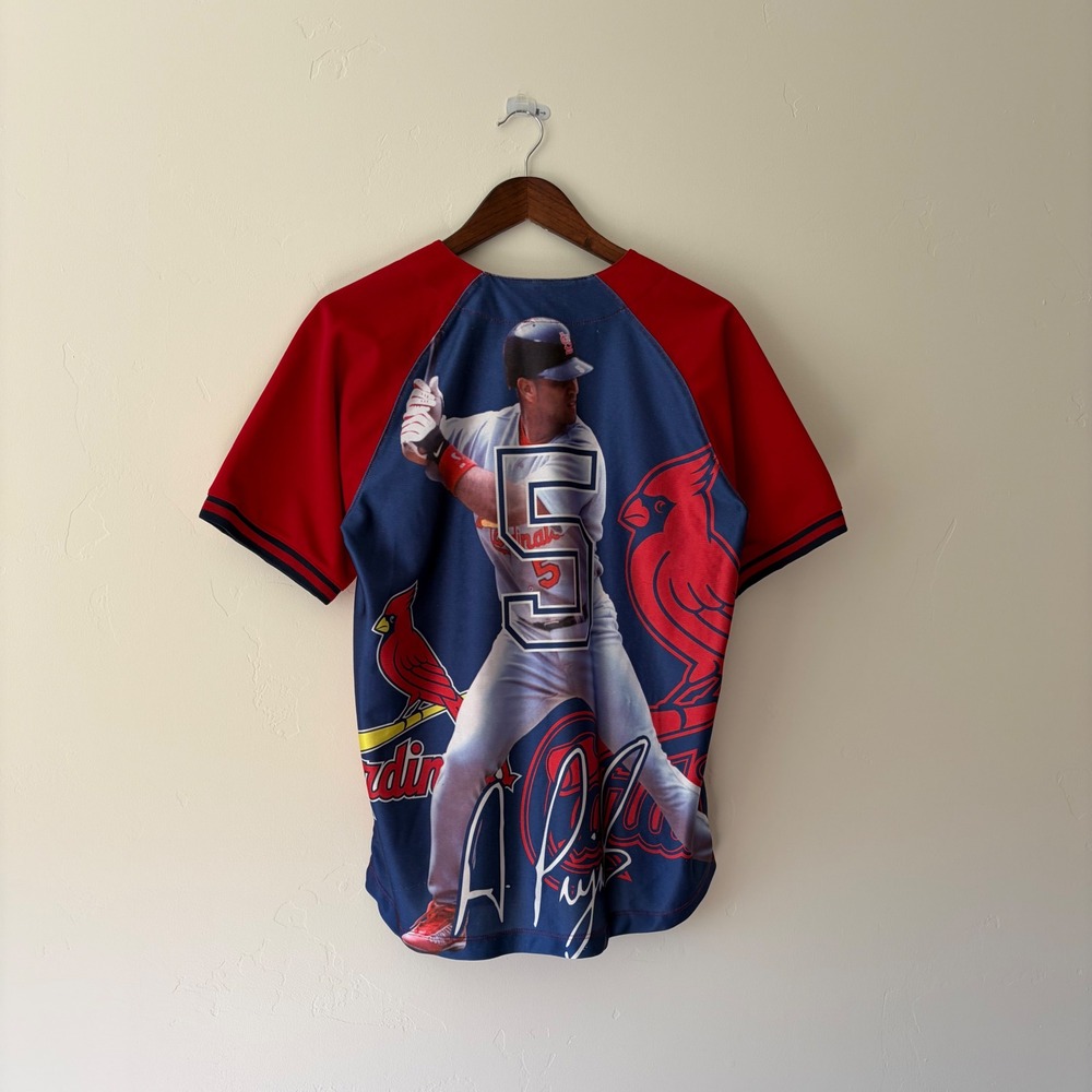 Majestic St Louis Cardinals Albert Pujols Baseball Jersey Mens Medium Red #5